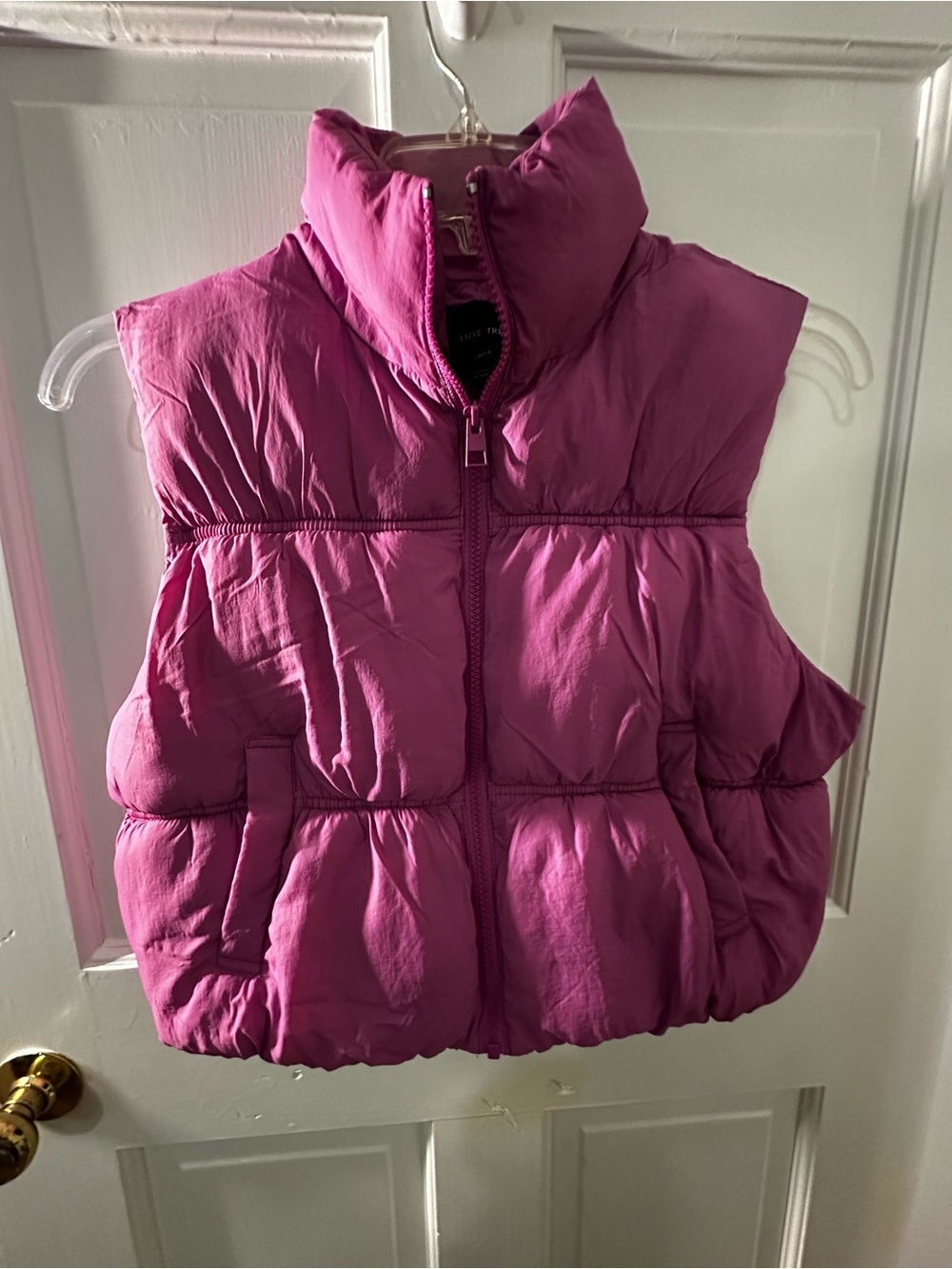Women’s Pink Puffer Vest - Lightweight Quilted Sleeveless Jacket